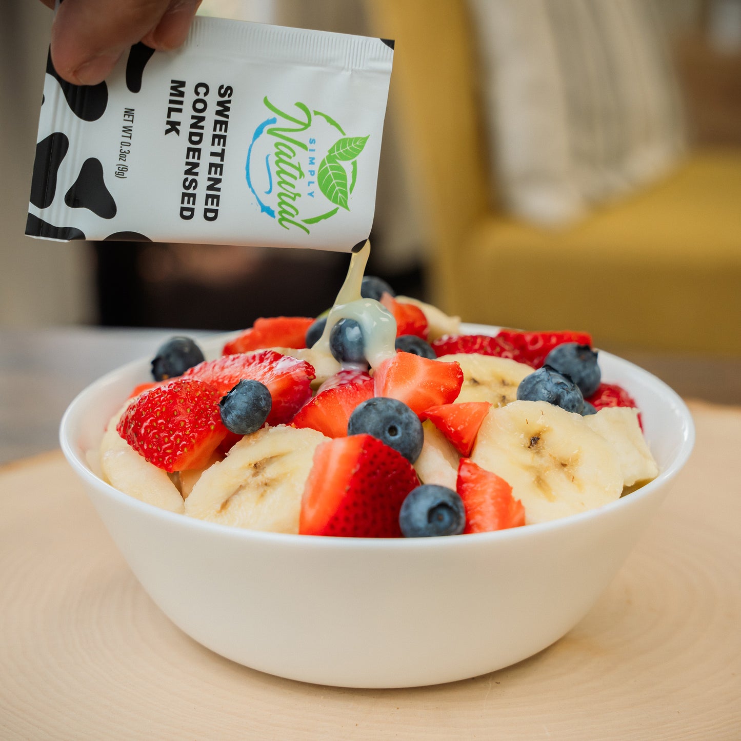 Simply Natural Sweetened Condensed Milk 9-gram/sachet.